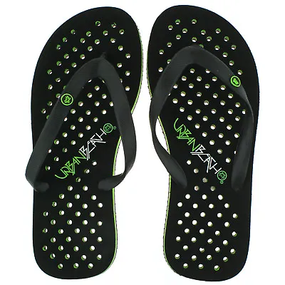 £8.95 • Buy Mens Urban Beach Fresh Black Flip Flops Toe Post Beach Sandals