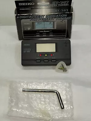 Seiko Chromatic Tuner ST-747 Digital Cent Indication /Clayton .63mm Pick Tested • $12.62