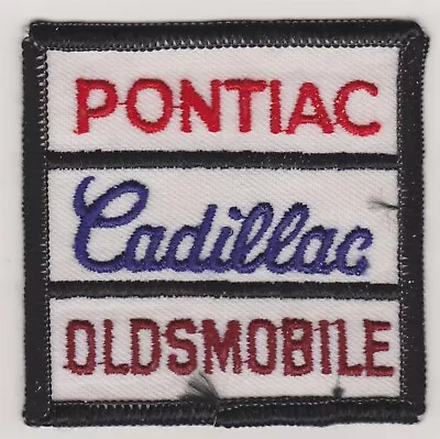 $3.49 • Buy Pontiac Cadillac Oldsmobile Embroidered Sew On Car Patch *Vintage Used* #518