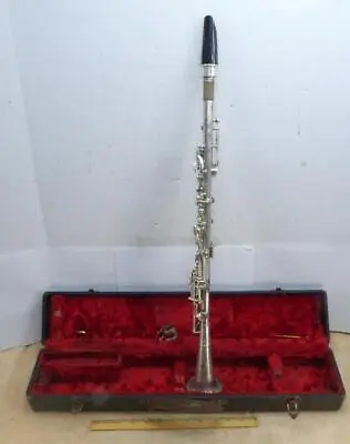 Vintage Silver Color Metal Victory Clarinet AC 5728 & Case Musical Instrument !! • $149.95