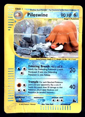 Pokemon TCG English Card Skyridge Set E-Series Piloswine H22/H32 Holo Rare • $2.25