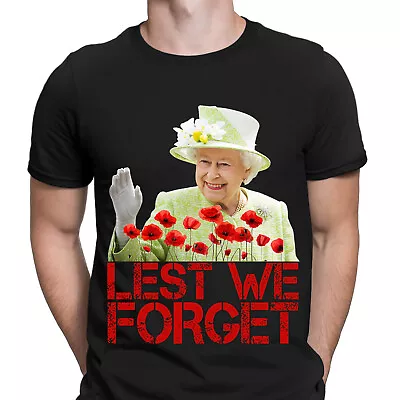 Lest We Forget Queen Elizabeth II Anniversary Remembrance Day Mens T-Shirts#UJG2 • £9.99