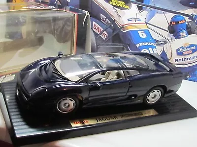 Maisto - 1992 Jaguar Xj220  - Dark Blue - 1/18 Scale Model Car - Paint Defects • £4.20