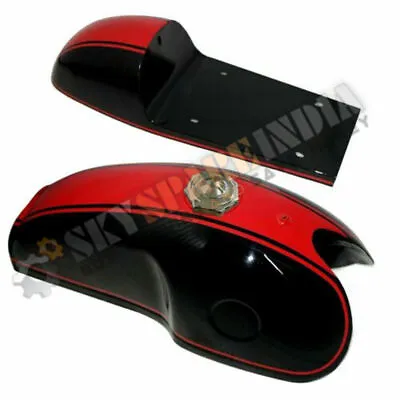Fuel Petrol Tank Cap Red & Black Seat Hood For Benelli Mojave Cafe Racer 260 360 • $395.99