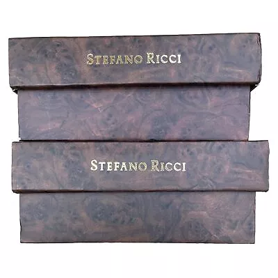 Two Stefano Ricci Multiple Tie Storage Boxes Only 31.5 X 8.5 X 3.5 • $55