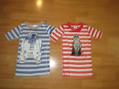 HANNA ANDERSSON 120 Pajama Top Lot STAR WARS Boys Sz 6 7 Organic Cotton EUC • $13.99