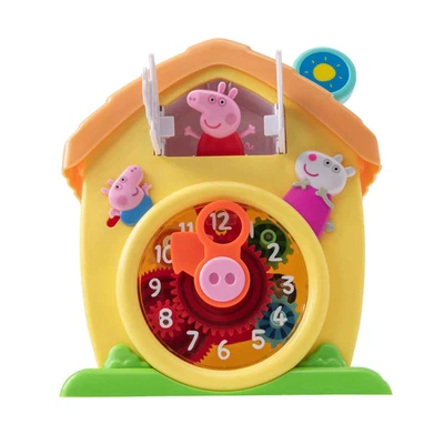 £21.99 • Buy Kids Teaching Clock With Cuckoo Peppa Pig Interactive Clock With Moving Parts 3+