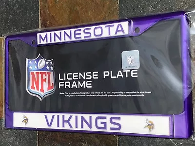 1 Minnesota Vikings Purple Metal License Plate Frame • $24.99
