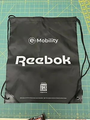 BLACK REEBOK  Draw String  Backpack Bag - AS SHOWN • $6.23