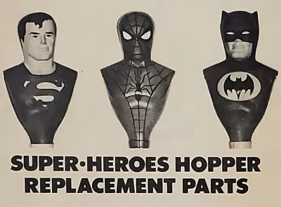 Batman Superman Spider-Man Pogo Stick Instructions Hopper Vintage 1977 • $25