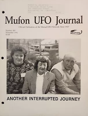 MUFON UFO Journal Mutual UFO Network Magazine #283 November 1991 • $11.99