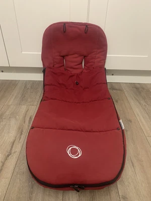 £39.99 • Buy Bugaboo Ruby Red Footmuff Cosytoes Universal Cameleon Bee Donkey Buffalo Fox