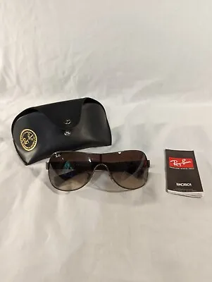 $99.99 • Buy Ray-Ban RB3471 029/13 Pilot Wrap Hybrid Sunglasses Matte Gunmetal Brown Lens