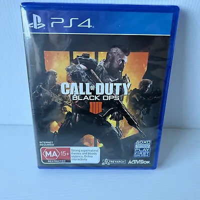 Call Of Duty Black OPS 4 IV PS4 PAL Brand New & Sealed With Shrink Wrap • $20