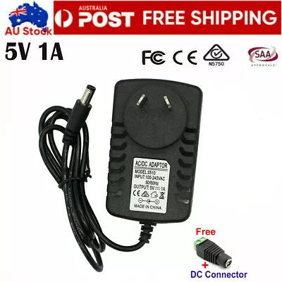 5V 1A Charger AC To DC Charging Power Adapter 100V-240V Input AU Plug NEW • $13.59