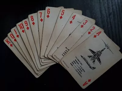 $15 • Buy 1979 Aircraft Recognition Playing Cards Graphic Training Aid 44-2-6 US Military