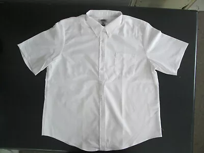 Mens Shirt White Oxford Edwards Small Medium Large Xl 2x 3x 4x 5x 6x  NEW 1027 • $12.99