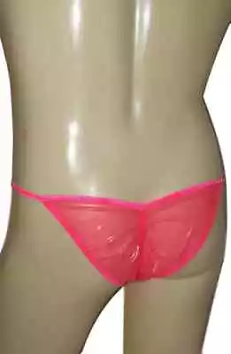 Men's Latex Brazilian BUTT HUGGER Brief String Bikini Scrunch Back Rubber Undies • $20.97