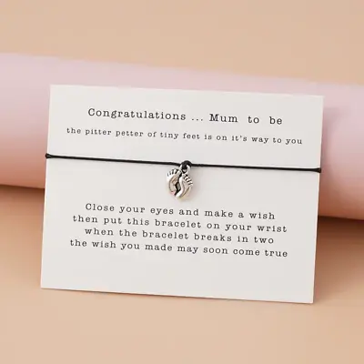 Mum To Be Bracelet Gift Present For Baby Shower Pregnancy Mother Expecting Mommy • £4.79