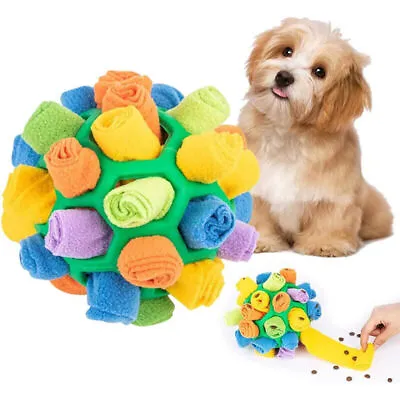 £10.33 • Buy Pet Dog Snuffle Ball Sniffing Treat Foraging Puzzle Feeder Toy Nose Training Toy