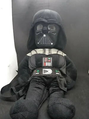 Star Wars Darth Vader Plush Stuffed Backpack Helmet Cape Adjustable Straps  • £14.46