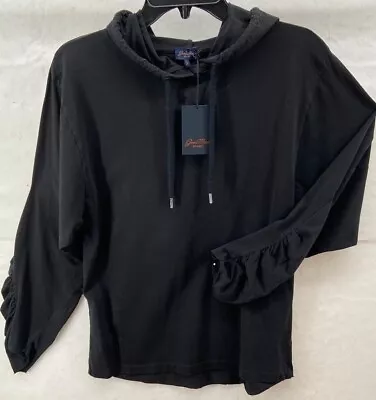 GOODMAN BRAND Hoodie Men Sz M Black Legend Slim Fit Pullover Ragland Sleeve NWT • $32.25