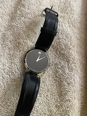 Men's Movado Stainless Steel Black Face Watch Model 84 45 1891  • $299.99