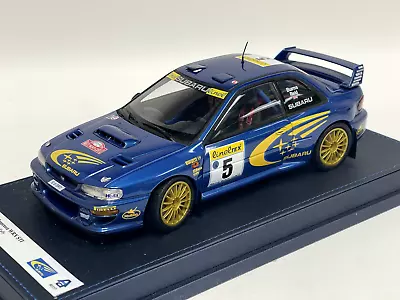 1/18 AutoArt Subaru Impreza WRX STI 1999 Monte Carlo Rally Car #5 89992 Leather • $249.95