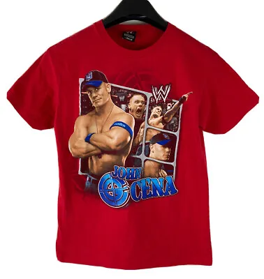 John Cena WWE 2009 Youth 2X Shirt Red Short Sleeve T-Shirt • $36.50