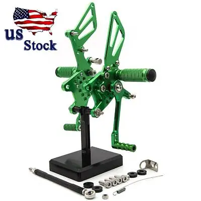 CNC Adjustable Rearset Footrest US For Suzuki GSXR750 GSXR600 2000-2004 2005 US • $65.09