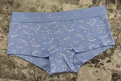 Nwt Victoria's Secret Pink Blue White Astrology Celestial Star Boyshort Panties • $14.27