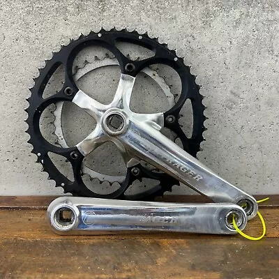 Vintage Bontrager Crank Set 175 Mm 130 BCD Double Square Taper 5 Arm Race B1 • $53.99