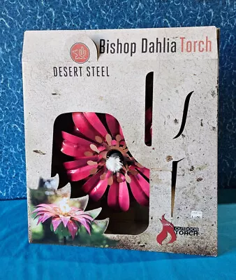 Desert Steel Bishop Dhalia Outdoor Torch Decorative Accent Patio Garden Pink • $69.99