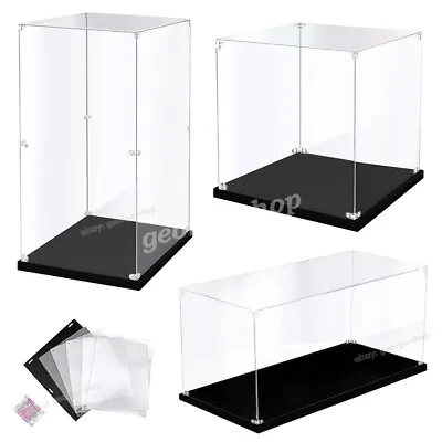 Acrylic Display Case Dustproof Clear Box Showcase For Action Figures Models Doll • £14.59