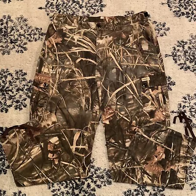 Gander Mountain Pants Sz Large 38x31 Cargo Camo Pants Advantage Max4HD • $18