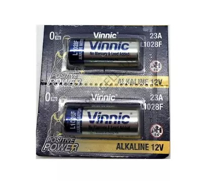 £2.99 • Buy 2 X Vinnic 23A A23 L1028 L1028F MN21 E23A K23A 23AE 12V Batteries