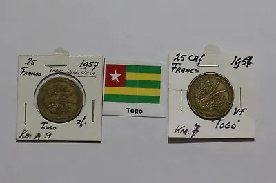 Togo - 25 Francs 1987 - 2 Coins B49 #1283 • $17.63