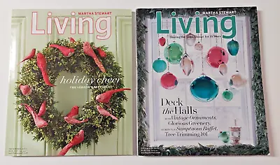 2 Martha Stewart Living Christmas Issues #145 Dec 2005 & #157 Dec 2006 • $27