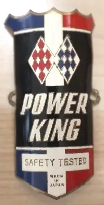 Vintage Power King Bicycle Head Badge Emblem Japan • $48.99