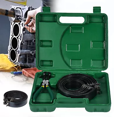 Motorcycle Car Engine Piston Ring Compressor Installer Plier & 14 Bands Tool Set • $13.99