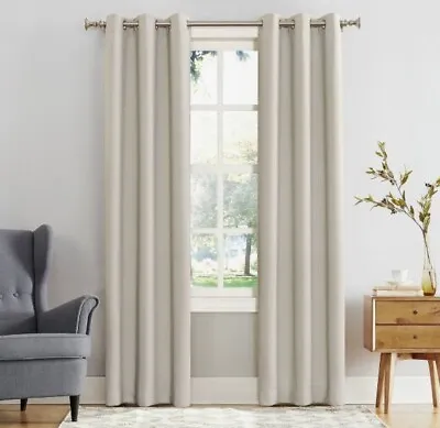 40 X63  Pearl Easton Grommet Curtain Panel Blackout Energy Efficient Sun Zero • $17.99