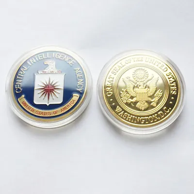 CIA Central Intelligence Agency Center Of Intelligence Challenge GOLD EAGLE Coin • $16