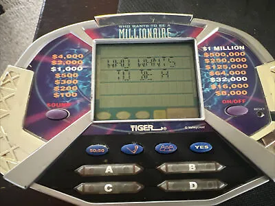£19.15 • Buy 2000 Handheld Who Wants To Be A Millionaire By Tiger Electronics