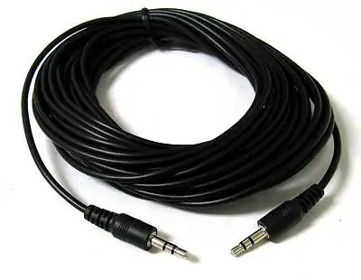 NEW 12FT 3.5mm Audio Stereo Headphone Male To Male Plastic Cable 12 FT • $3.79