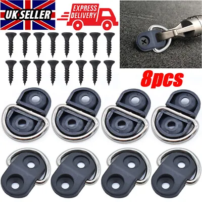 8 Car Trunk Boot Cargo Net Clip Ring Screw Envelope Floor Net Tie Down Hook Loop • $10.80