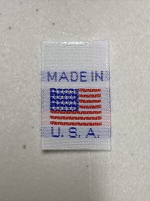 H1203 Original Lot Of 100 Made In America Woven Labels IR45B • $20