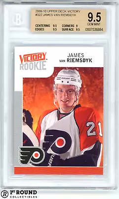 James Van Riemsdyk RC BGS 9.5: 2009-10 Upper Deck Victory Rookie Card POP 7 • $31.99