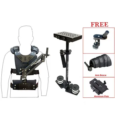 £244 • Buy  SHOOTVILLA 5000 Stabilizer Rig For Video DV 5kg DSLR,FREE QRP ClAMP ARM BRACE