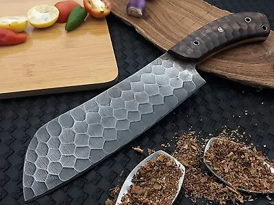 13  Handmade 1095 Carbon Steel Cleaver Knife Chef Meat Cutting Butcher Knife • $34.49