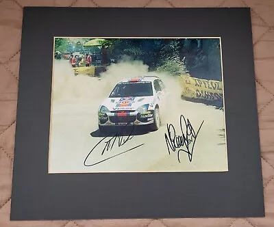 Rally Greats COLIN McRAE And NICKY GRIST Signed WRC Ford Focus 10x8 Photo Mount • £275